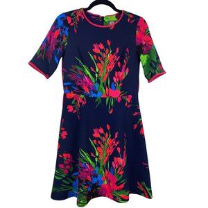 Vince Camuto Dress, Navy floral, Sz. 4, Women's